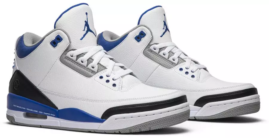 Fragment Design Air Jordan 3 Vzorka