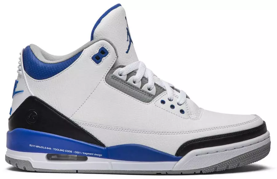 Fragment Design Air Jordan 3 үлгүсү