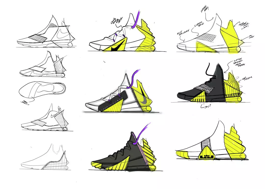 Nike LeBron 18 Sketchs ensisilmäyksellä