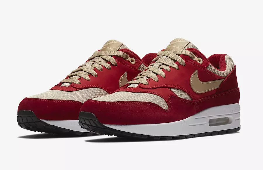 atmos Nike Aeir Max 1 Curaí Dearg 908366-600