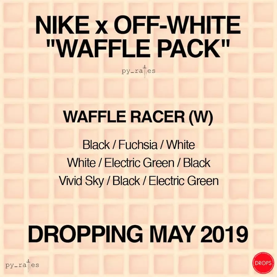 Off-white Nike Waffle Racer Pack Udgivelsesdato