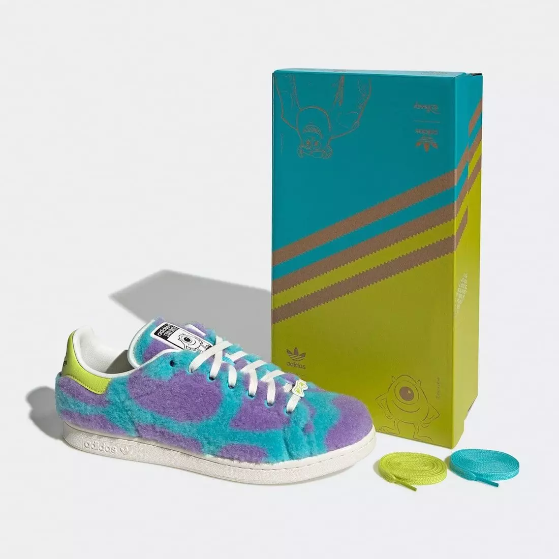 Monsters Inc Pixar adidas Stan Smith Mike Sulley GZ5990 Tarikh Tayangan