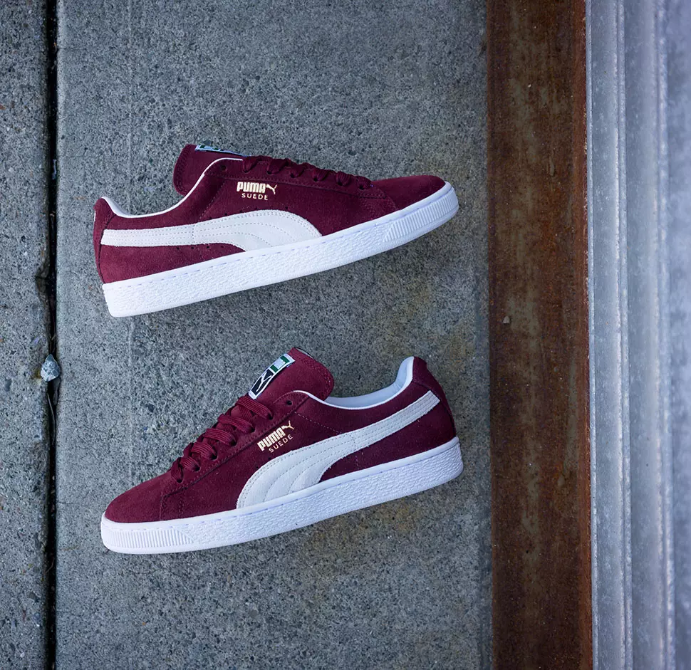 PUMA Süet Klasik Cabernet Kırmızı