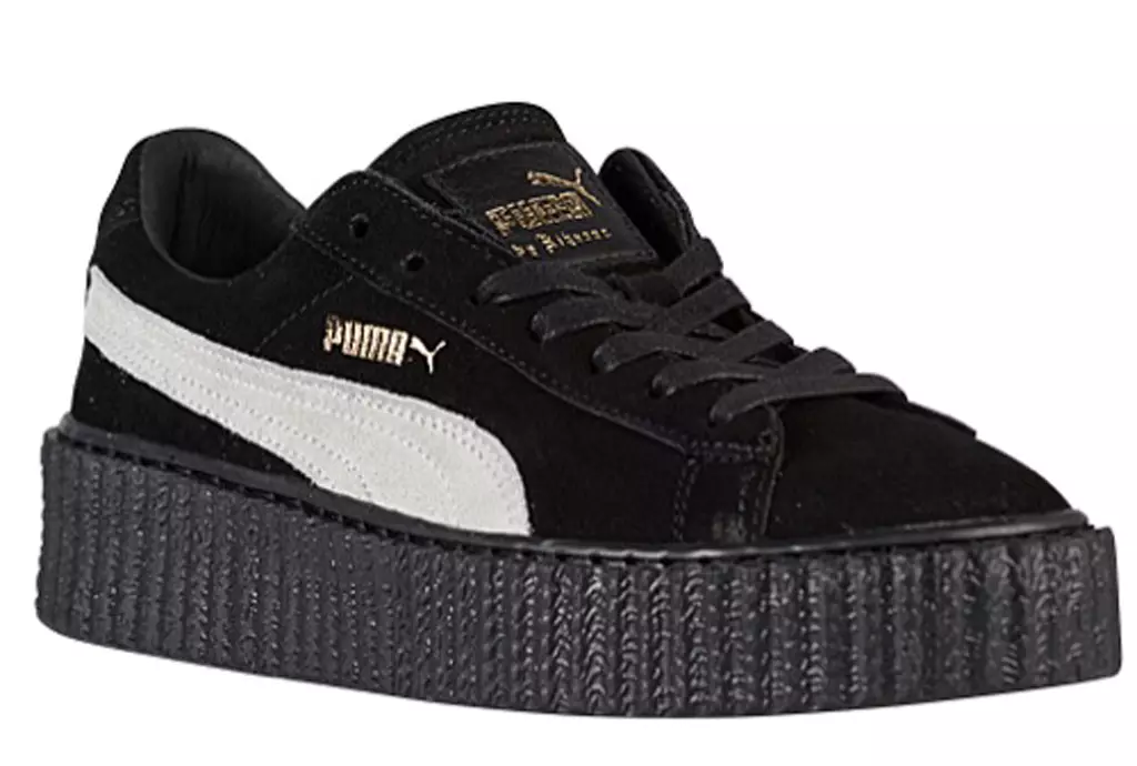 Rihanna PUMA Suede Creeper Đen Trắng