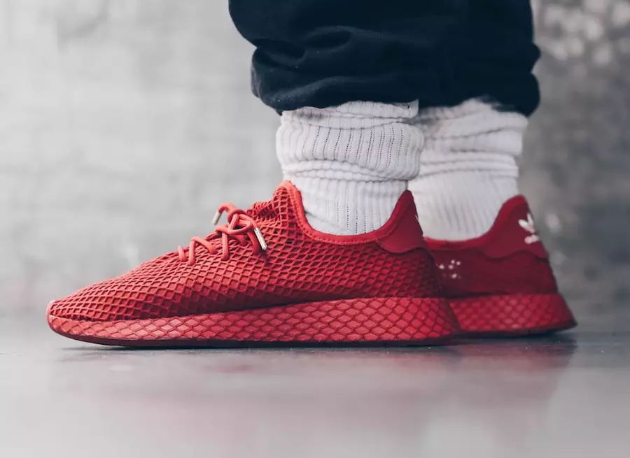 atmos x adidas Deerupt Releasing in Red