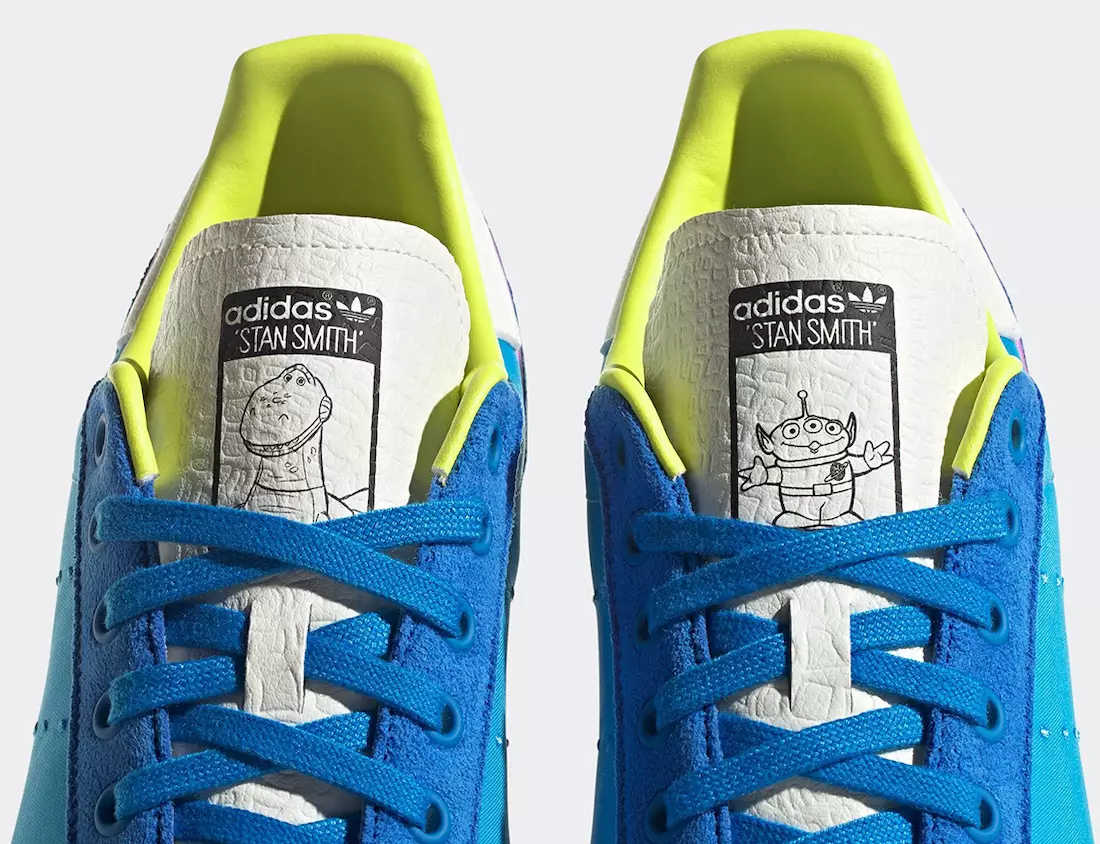 Rex dhe Aliens i Toy Story marrin adidas-in e tyre Stan Smith