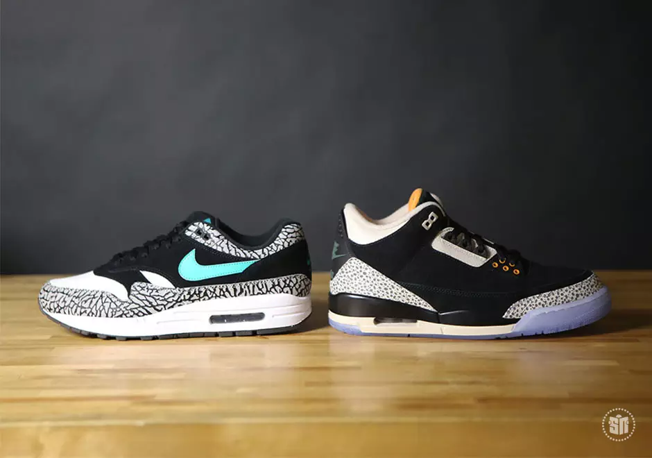 atmos Air Jordan 3 Air Max 1 pakke Utgivelsesdato