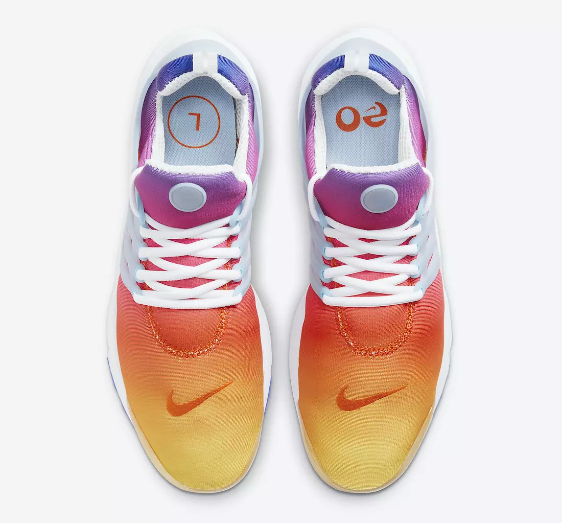 Data de lançamento Nike Air Presto Sunrise CJ1229-700