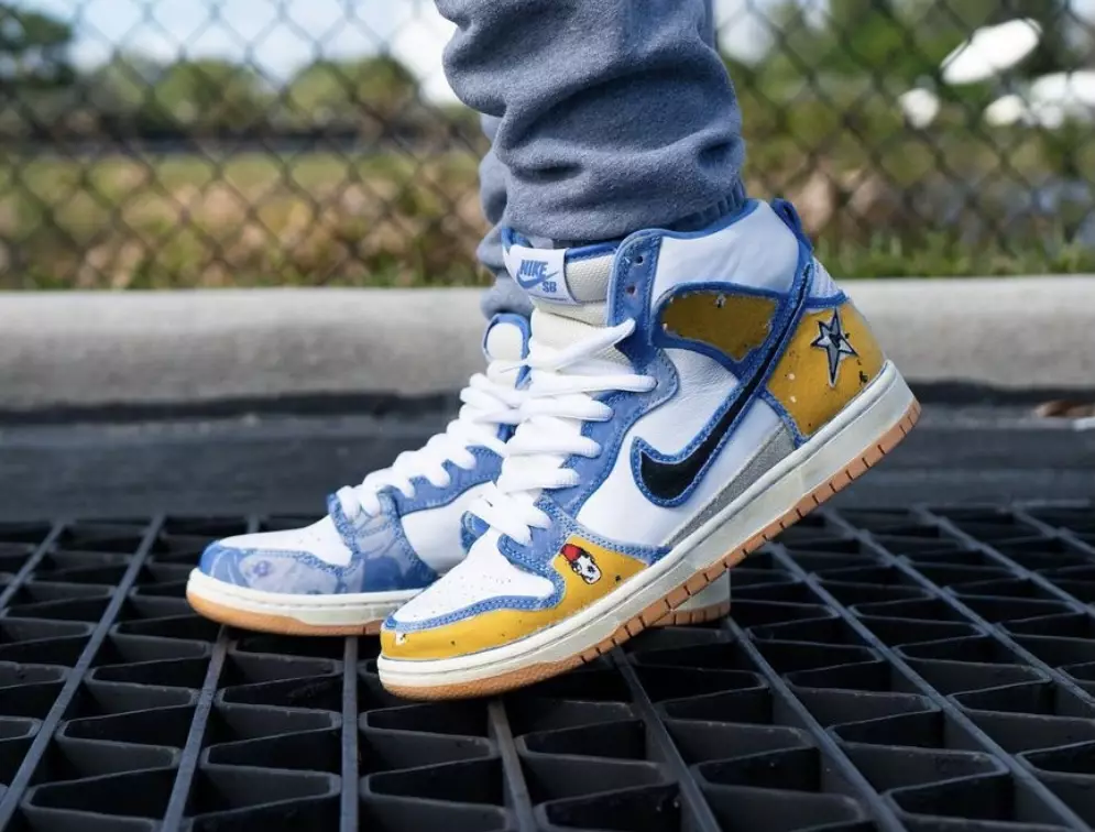 Carpet Company x Nike SB Dunk High CV1677-100 Dátum vydania na nohách