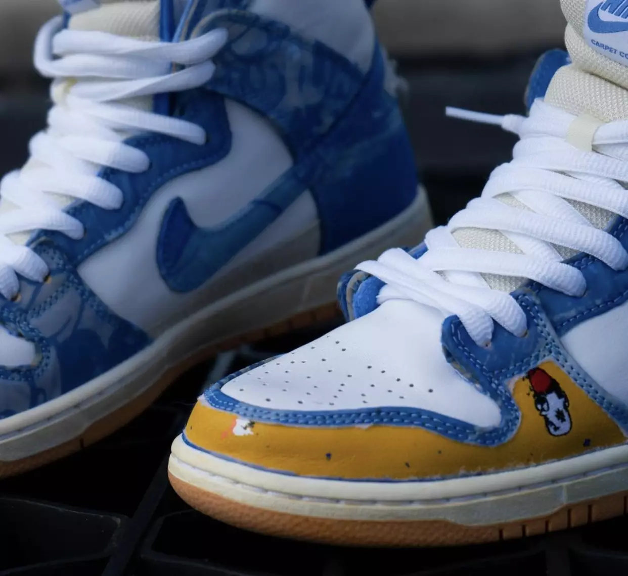 Carpet Company x Nike SB Dunk High CV1677-100 Release Date On-Feet