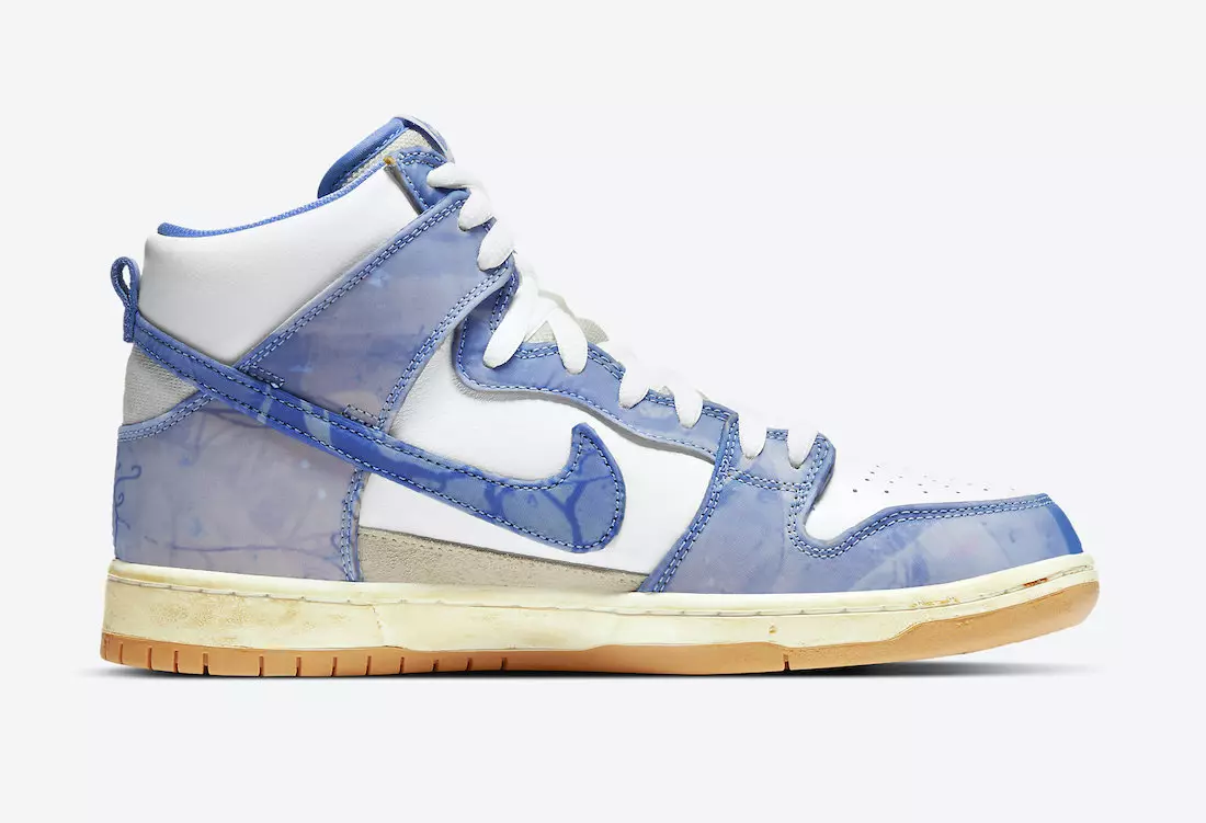 טעפּעך פירמע Nike SB Dunk High CV1677-100 מעלדונג טאָג