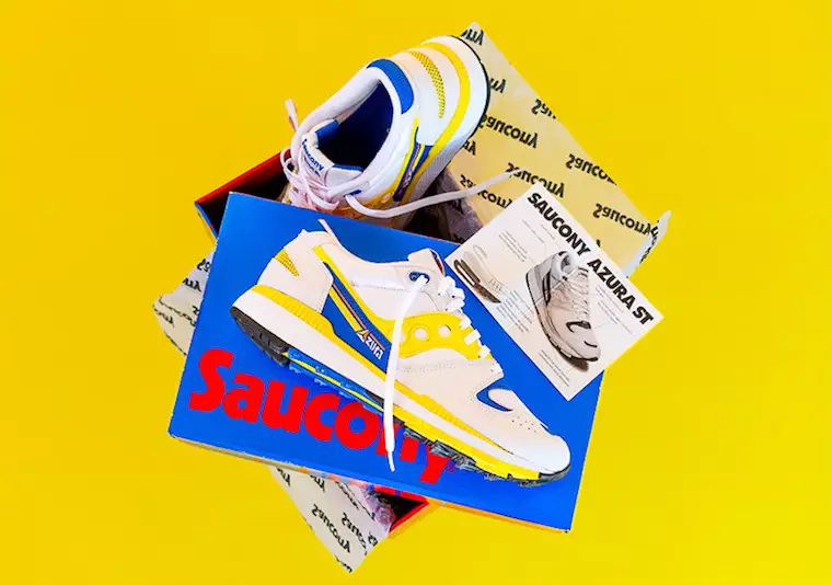 Saucony Azura White Yellow Blue Дата випуску