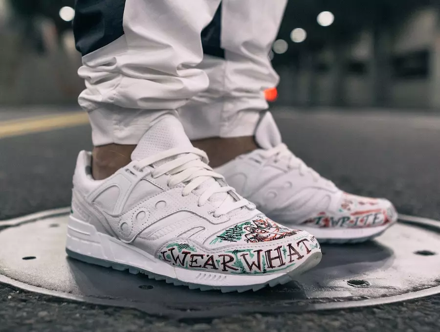 Saucony x TBlake Üçlü Beyaz