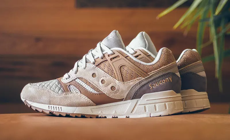 Saucony Grid SD Quilted Tan Grey