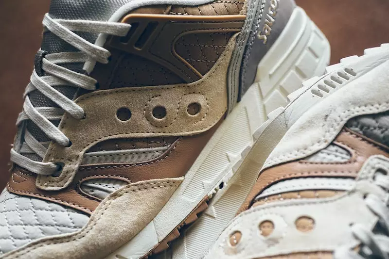 Greille Saucony SD Cuilteáilte Tan Gray