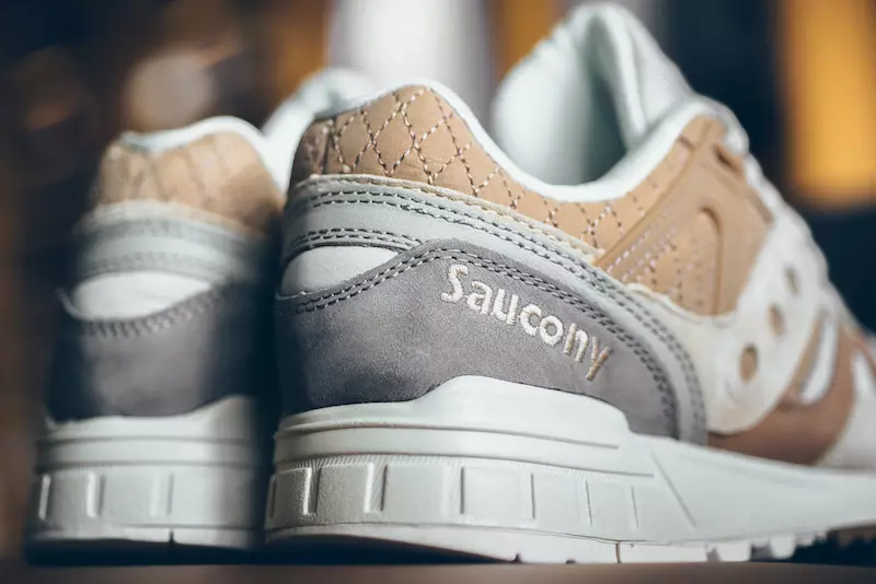 Saucony Grid SD Gewatteerd Tan Grijs