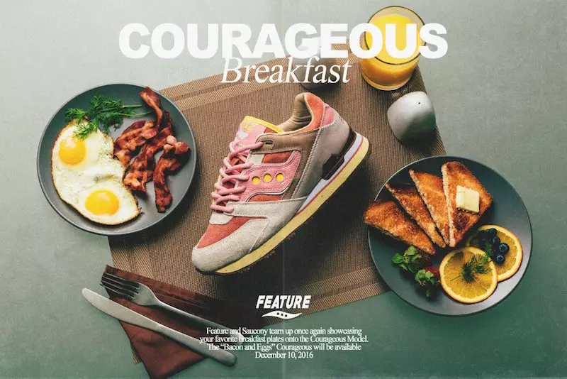 Caractéristique x Saucony Courageous Bacon Eggs