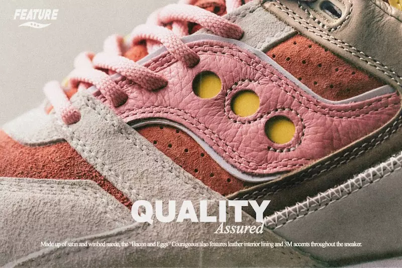 ویژگی x Saucony Courageous Becon Eggs