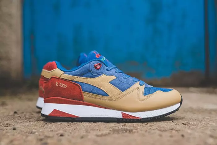 Diadora N9000 Кызыл кирпич V7000 голландиялык көк