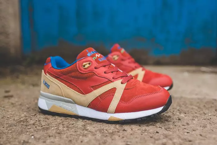 Diadora N9000 Red Brick V7000 Dutch Blue