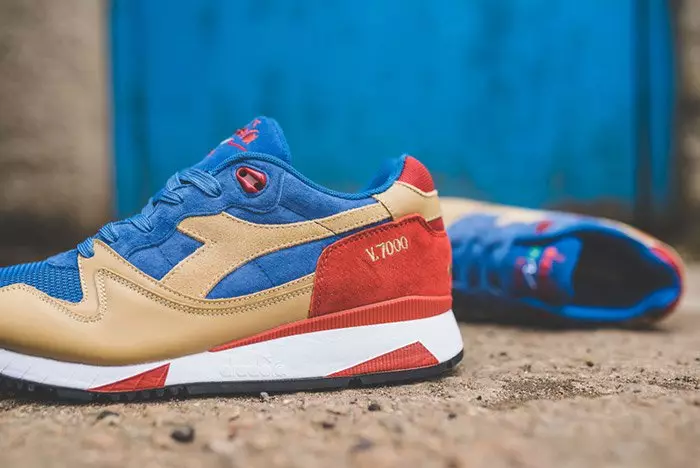 Diadora N9000 Red Brick V7000 Dutch Blue