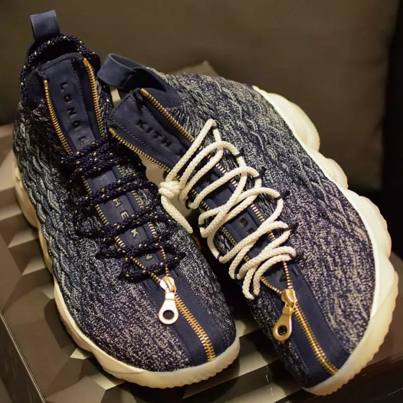 Кит x Nike LeBron 15 Cardozo Blue Мактаби миёна