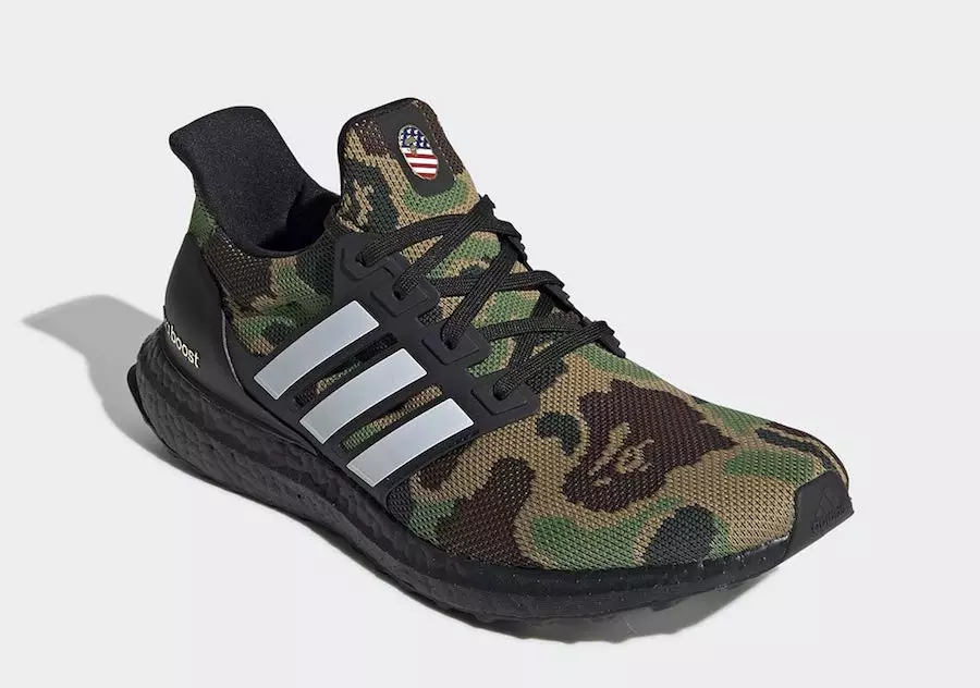 Bape Adidas Ultra Boost Green Camo F35097 Data de lançamento