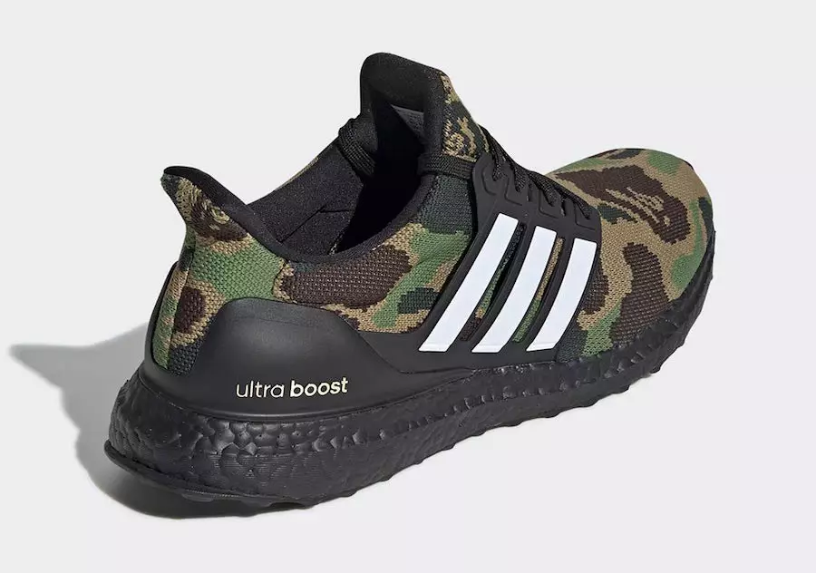 Bape adidas Ultra Boost Green Camo F35097 Թողարկման ամսաթիվ