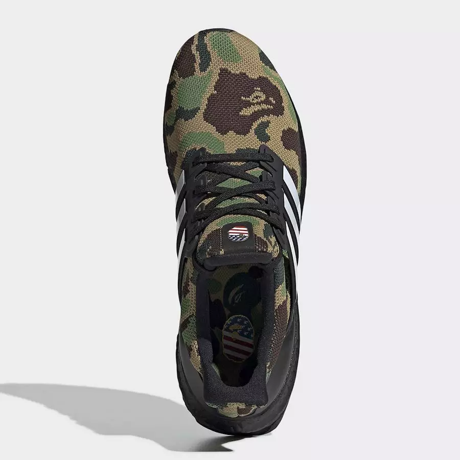 Bape adidas Ultra Boost Green Camo F35097 Թողարկման ամսաթիվ