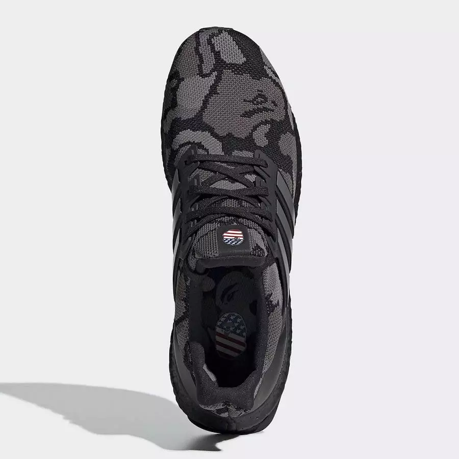 Bape adidas Ultra Boost Black Camo G54784 Data de llançament