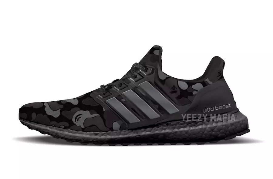 Bape adidas Ultra Boost Черный камуфляж