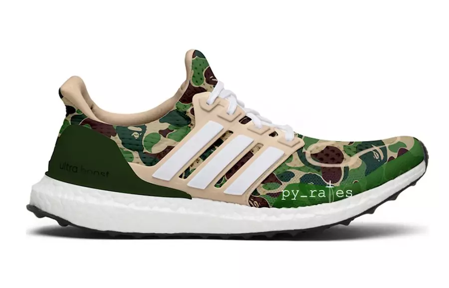 Bape x adidas Ultra Boost 2019 година