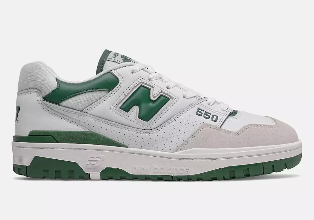 New Balance 550 Vit Grön BB550WT1 Releasedatum