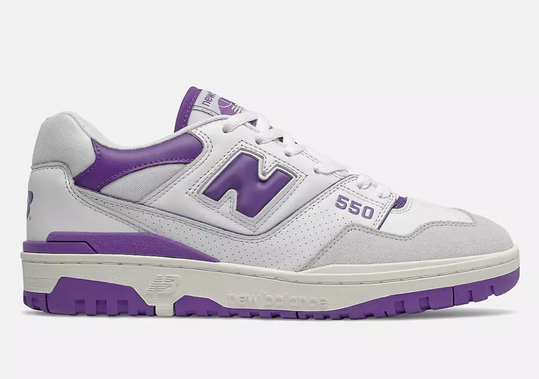 New Balance 550 White Purple BB550WR1 Чыгарылган күнү