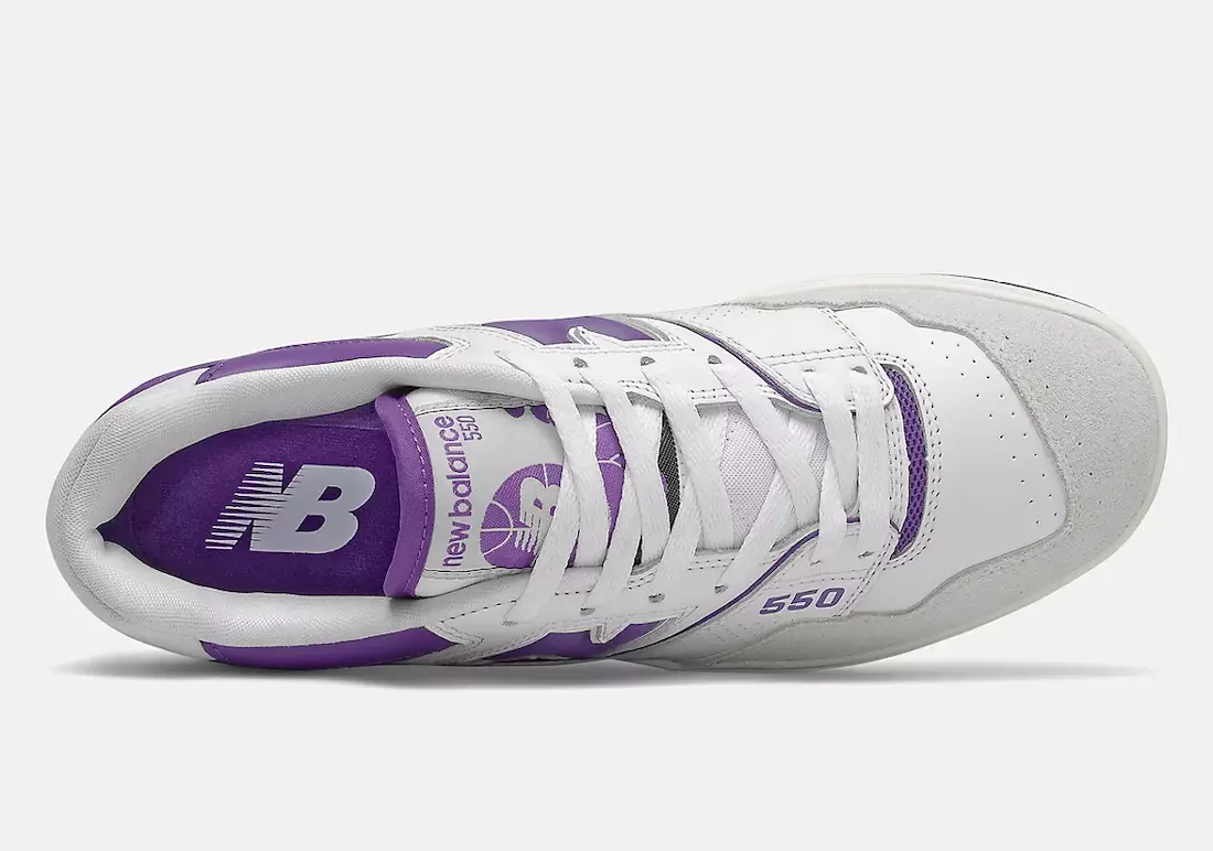 Ngày phát hành New Balance 550 White Purple BB550WR1