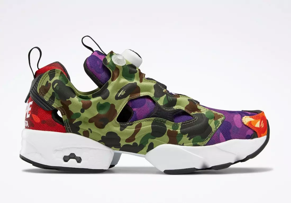 BAPE Reebok Instapump Fury Multi-Camo Q47370 Date de sortie