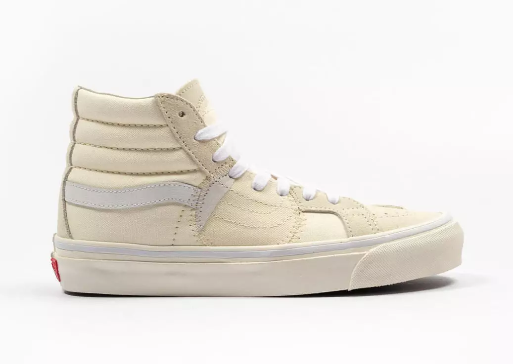 Vans သည် UA SK8-Hi Bricolage LX ၏ Beige Colorway ကို ဖြန့်ချိသည်။