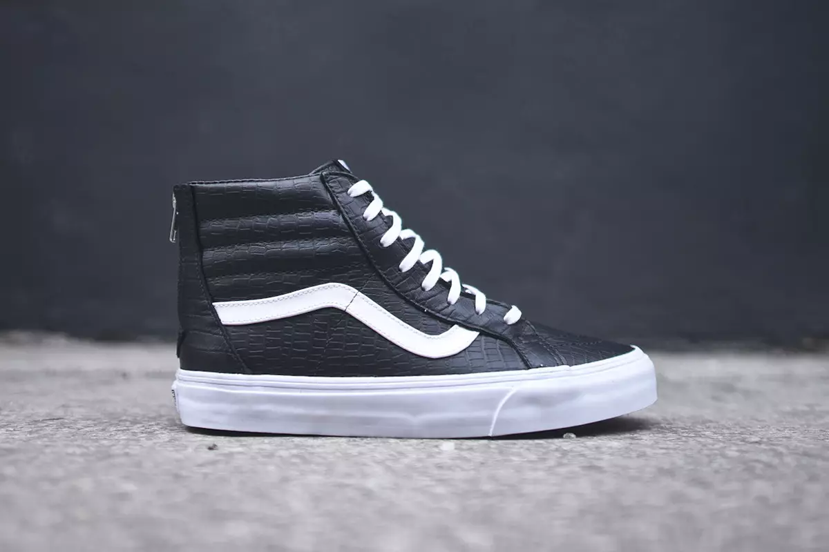 Vans Sk8-Hi Zip CA “Black Croc”