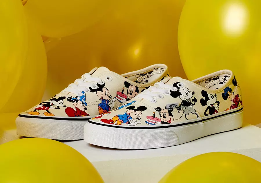 Vans Mickey သည် ဆယ်စုနှစ်များ စုစည်းမှု ဖြန့်ချိသည့်နေ့စွဲ