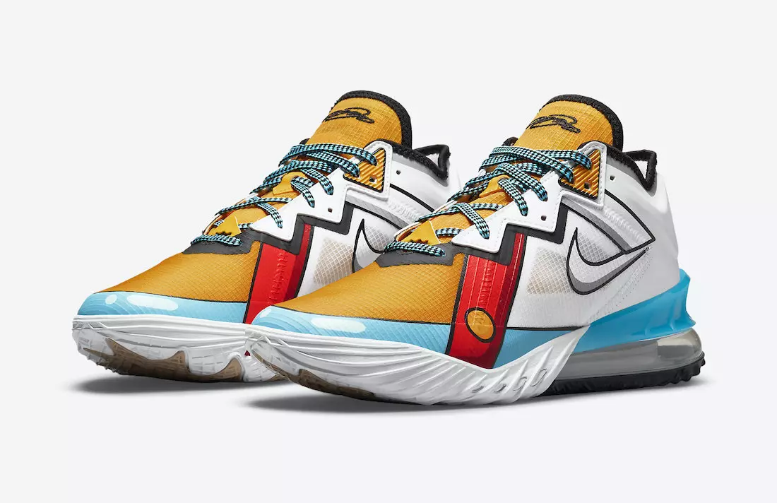 Nike LeBron 18 Low Stewie Griffin Cartoon Art CV7562-104 Julkaisupäivä