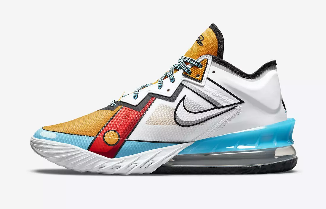 Nike LeBron 18 Low Stewie Griffin Cartoon Art CV7562-104 Data de lançamento