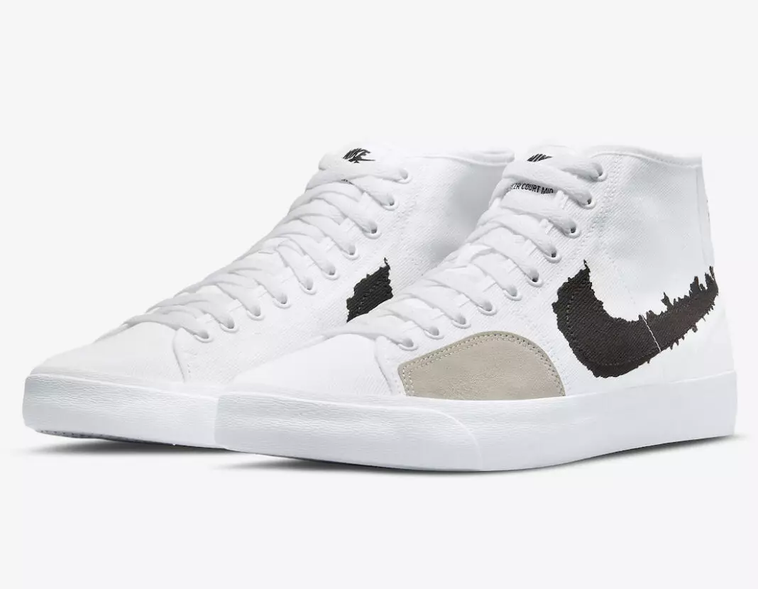 Nike SB Blazer Court Mid White Black DM8553-100 Väljalaskekuupäev