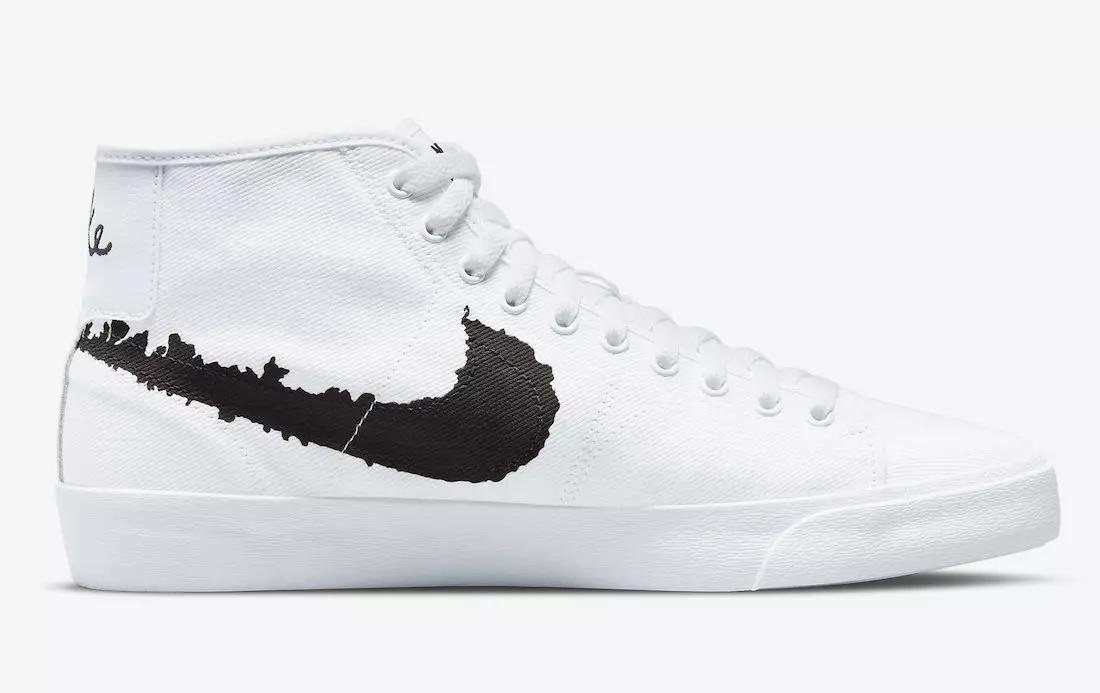 Nike SB Blazer Court Mid White Black DM8553-100 Дата выпуска