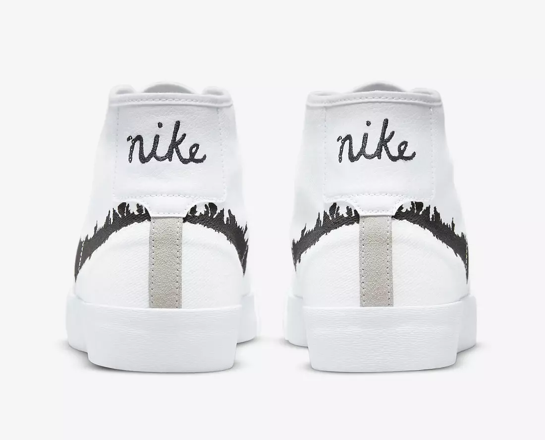 Nike SB Blazer Court Mid White Black DM8553-100 Megjelenés dátuma