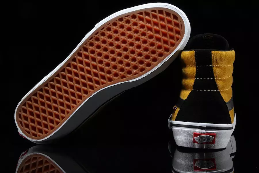 Vans Sk8-Hi Pro Corduroy Black Yolk Yellow