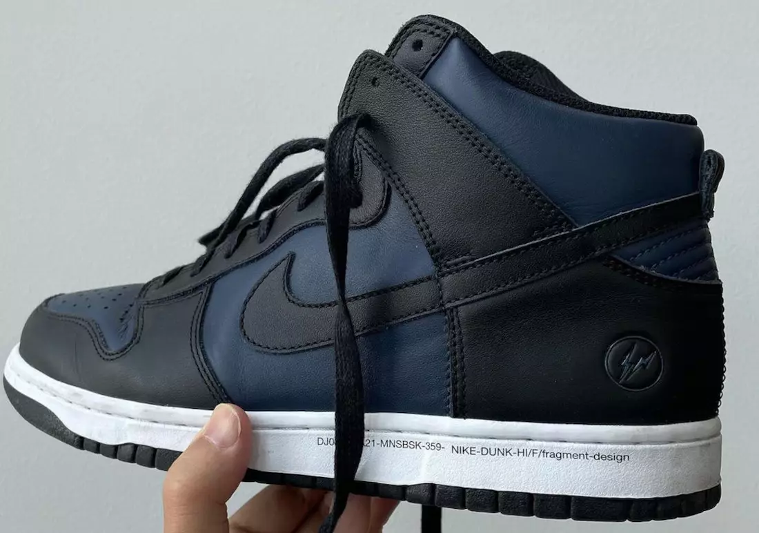 Fragment Nike Dunk High Black Navy DJ0382-400 Chiqarilgan Sana