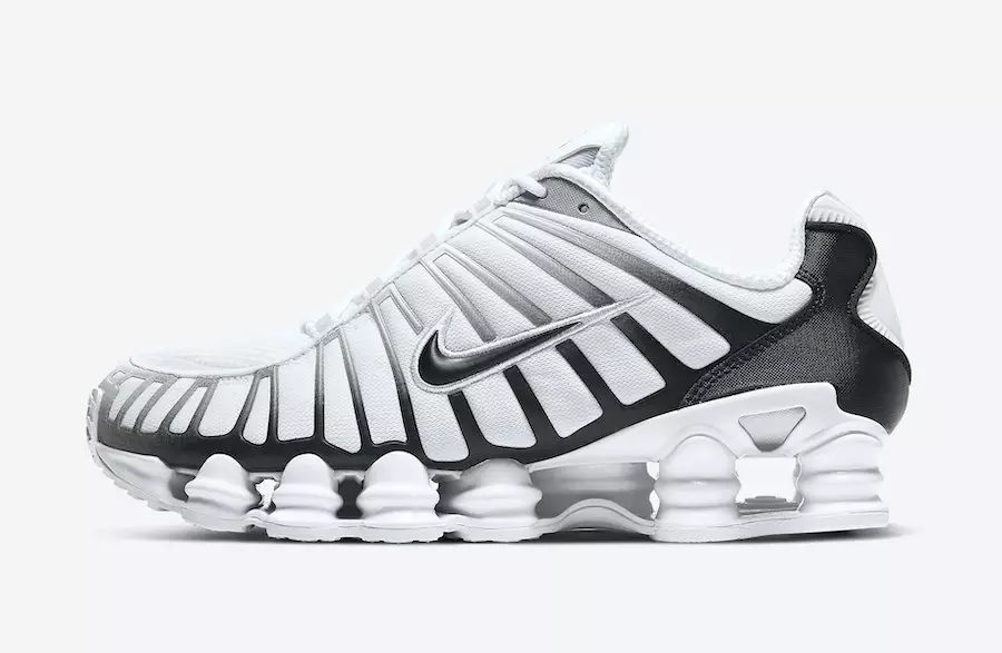 Ngày phát hành Nike Shox TL White Pure Platinum AV3595-102