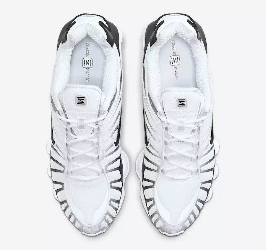 Ngày phát hành Nike Shox TL White Pure Platinum AV3595-102