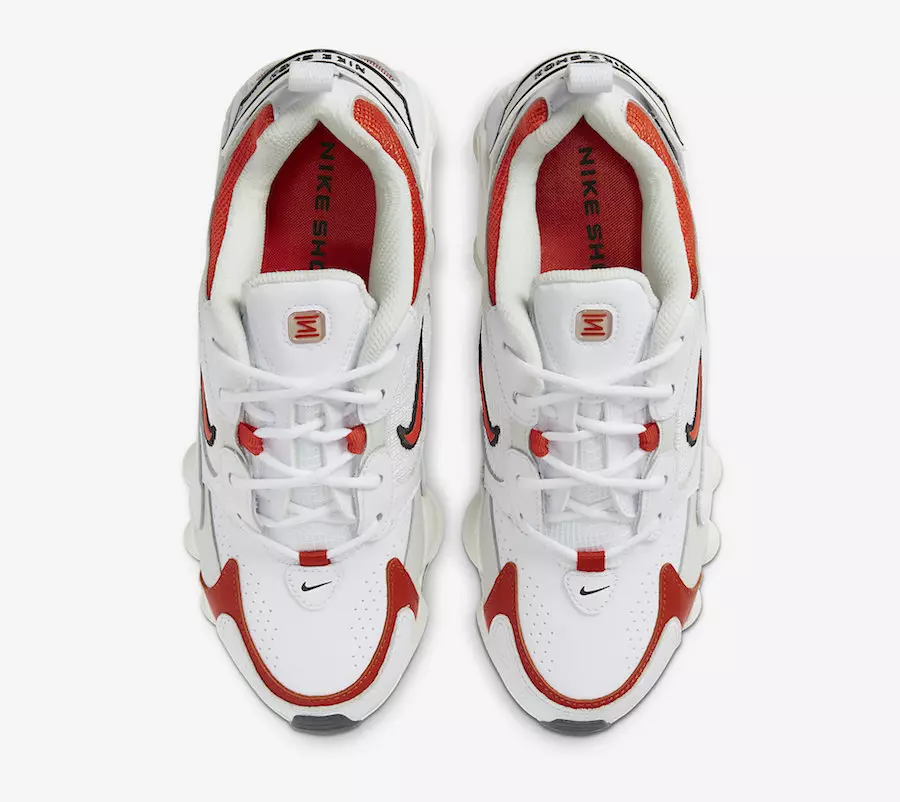 Nike Shox TL Nova White Red AT8046-101 Väljalaskekuupäev