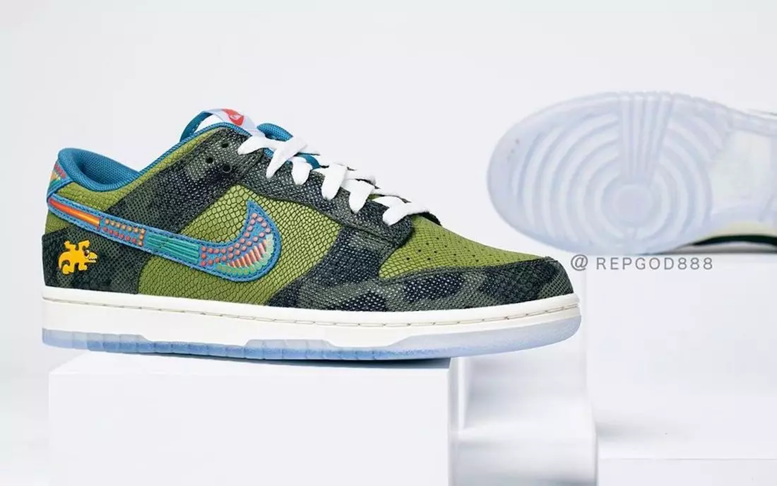 Nike Dunk Low Siempre Familia DO2160-335 מעלדונג טאָג